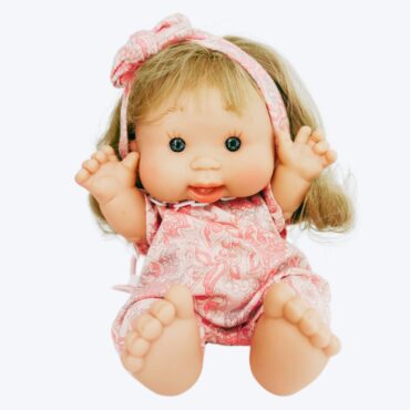 Кукла - Бебе Мая с дълга коса и биберон-bellamiestore