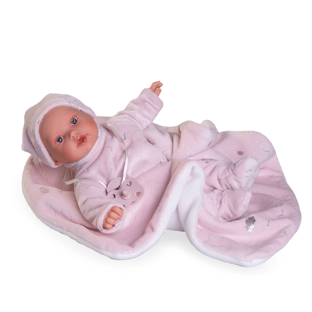 Бебе Кика с биберон и одеяло-bellamiestore