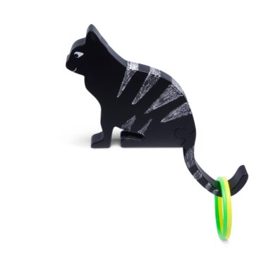 Игра с цветни рингове - Черно коте-bellamiestore