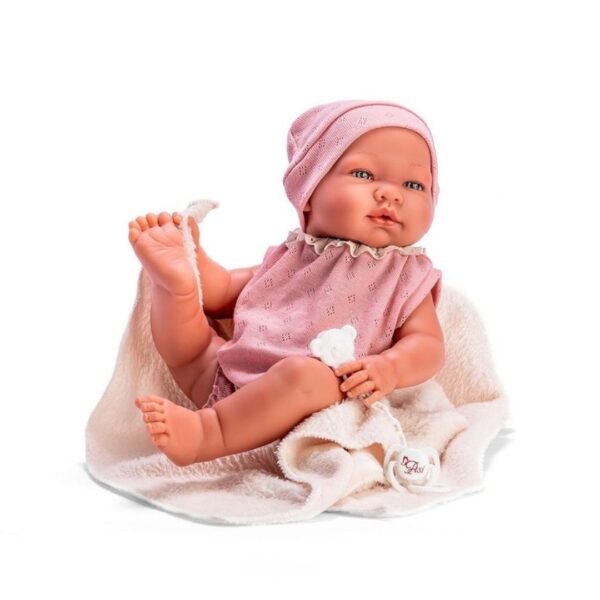 Кукла - Бебе Мария с плетено боди и одеяло-bellamiestore