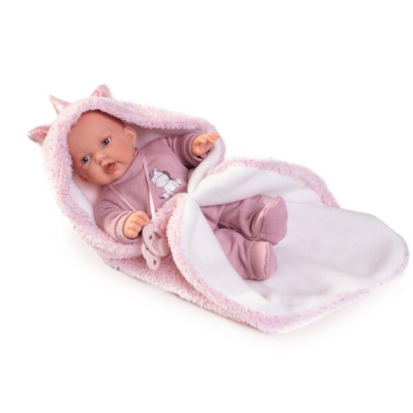 Плачещо бебче Исабела с одеяло Еднорог -bellamiestore