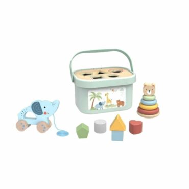 Tooky Toy Кутия с три бебешки играчки-bellamiestore
