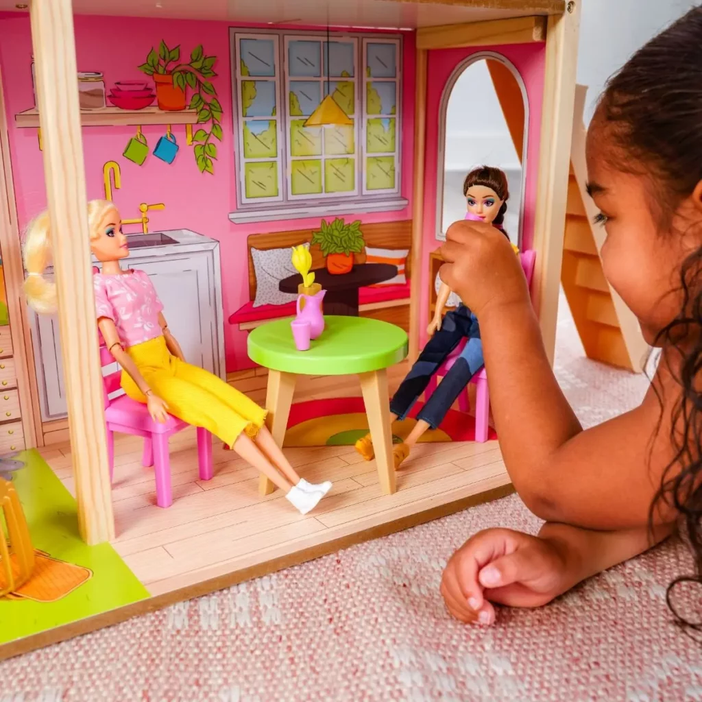 Цветна пролетна къща за кукли Барби от Kidkraft-bellamiestore