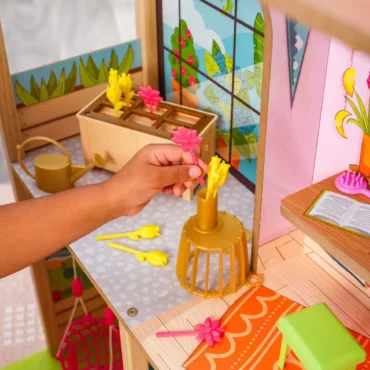 Цветна пролетна къща за кукли Барби от Kidkraft-bellamiestore