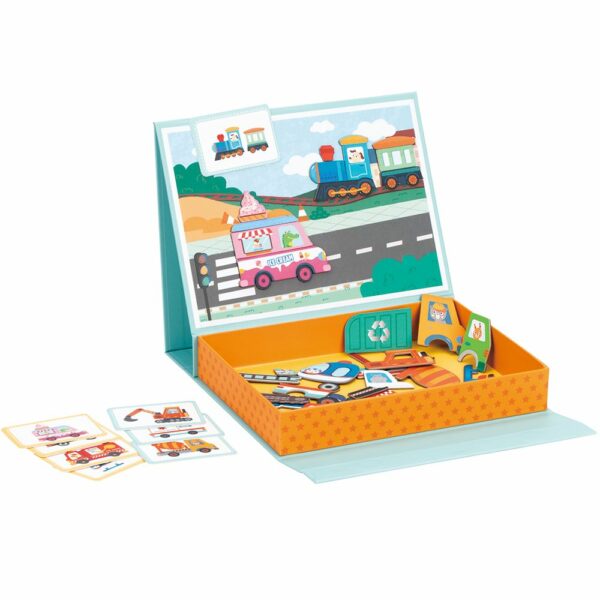 Магнитна книга в куфарче - Превозни средства-bellamiestore