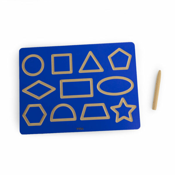Образователна дъска за изписване на геометрични форми - bellamiestore
