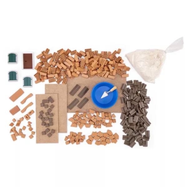 Конструктор с тухли Историческа къща 370 части Teifoc мини тухлички 8+