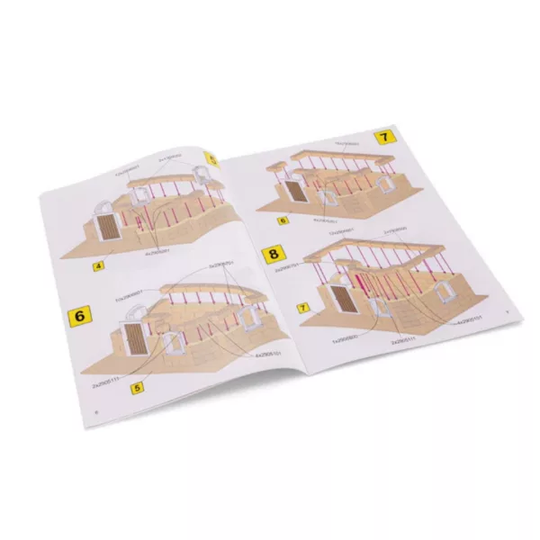 Конструктор с тухли Историческа къща 370 части Teifoc инструкции 8+