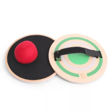 Игра с топка и дискове BS Toys велкро диск дърво 4+