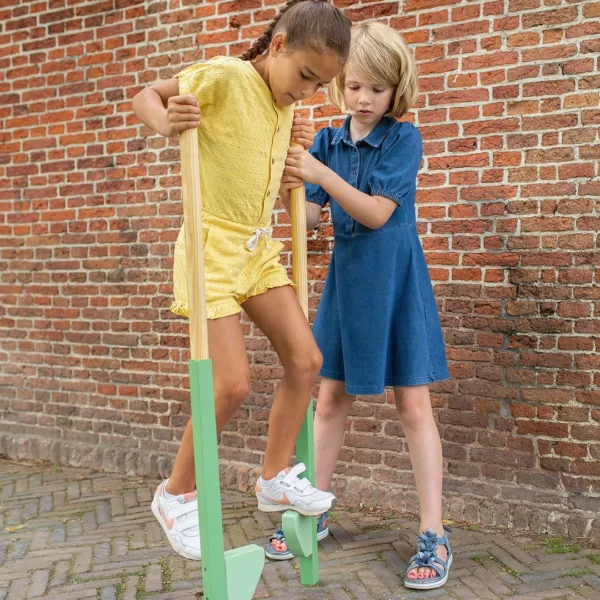 Детски дървени кокили за баланс BS Toys игра навън 6+