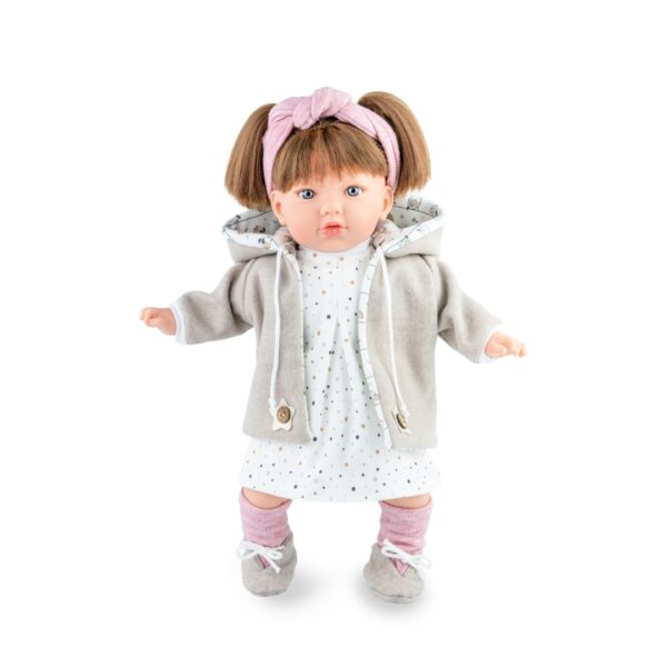 Кукла Алина с рокля и жилетка 45см. Marina & Pau