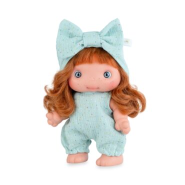 Кукла бебе Piu с панделка и гащеризон на точки