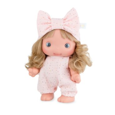 Кукла бебе Piu с розов гащеризон
