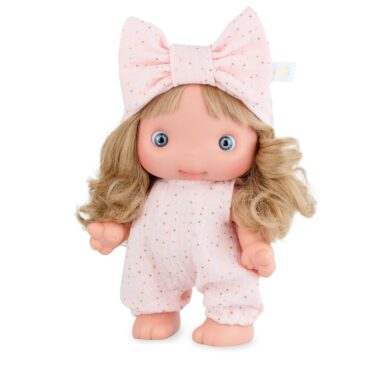 Кукла бебе Piu с розов гащеризон-bellamiestore