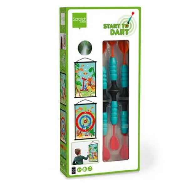 Scratch Детски дартс с две игри - Динозаври-bellamiestore