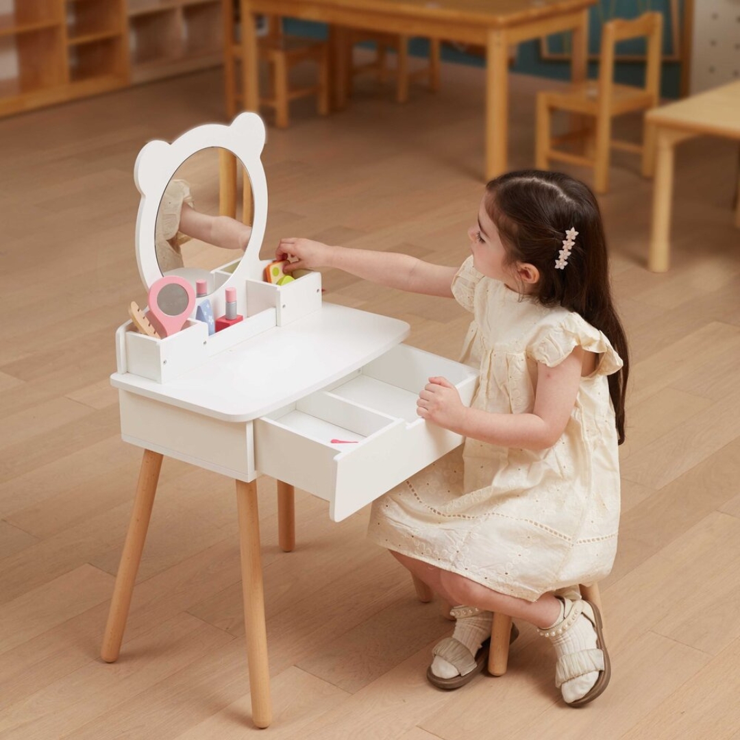 Viga Toys Детска тоалетка със столче-bellamiestore