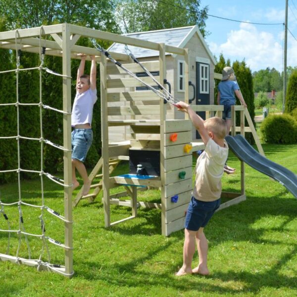 Дървен комплект с много активности - Моята крепост-bellamiestore