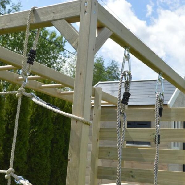 Дървен комплект с много активности - Моята крепост-bellamiestore