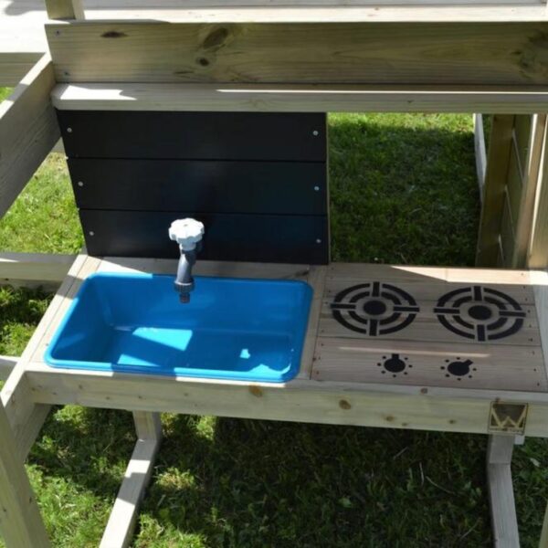 Дървен комплект с много активности - Моята крепост-bellamiestore