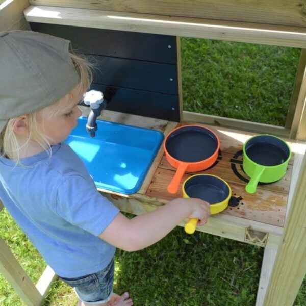 Дървен комплект с много активности - Моята крепост-bellamiestore