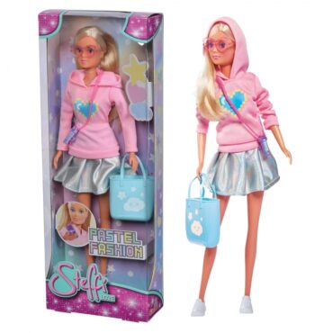Детска кукла Стефи с модерни пастелни дрехи 30 см.-bellamiestore