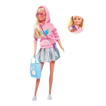 Детска кукла Стефи с модерни пастелни дрехи 30 см.-bellamiestore