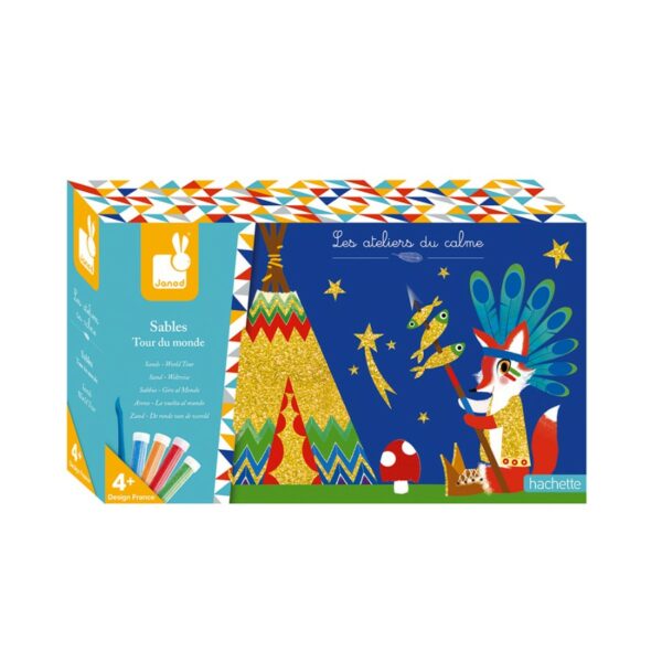 Околосветско пътешествие с пясък - творчески комплект Janod-bellamiestore