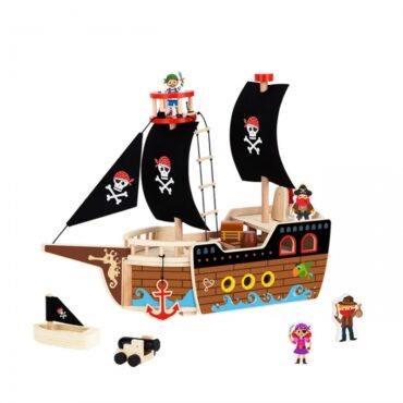 Пиратски кораб за игра с фигурки Tooky toy-bellamiestore