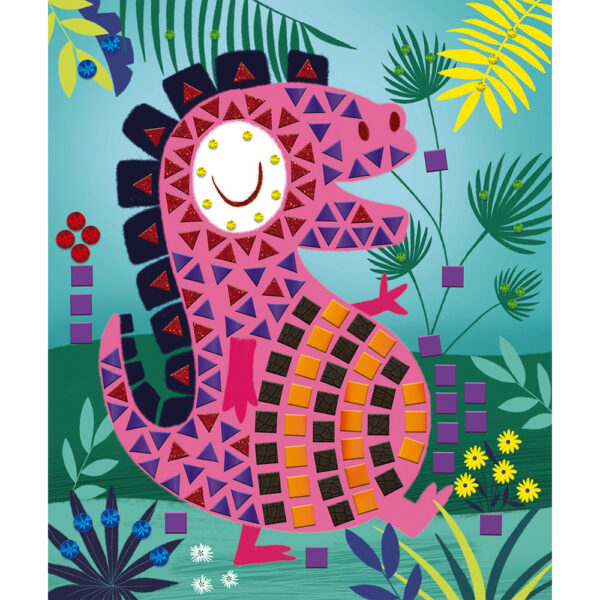 Творчески комплект Janod - Мозайка Динозаври-bellamiestore