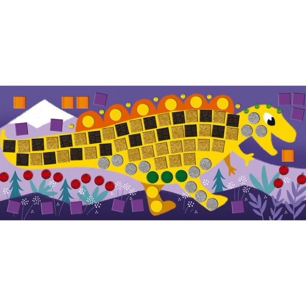 Творчески комплект Janod - Мозайка Динозаври-bellamiestore