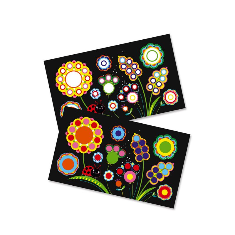 Творчески комплект с кръгли стикери - Пролет-bellamiestore