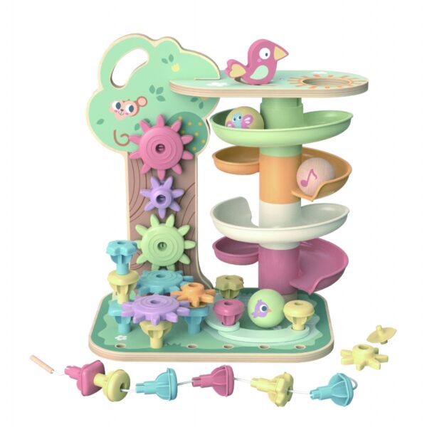 Детска играчка - Дърво с активности и ролбан-bellamiestore