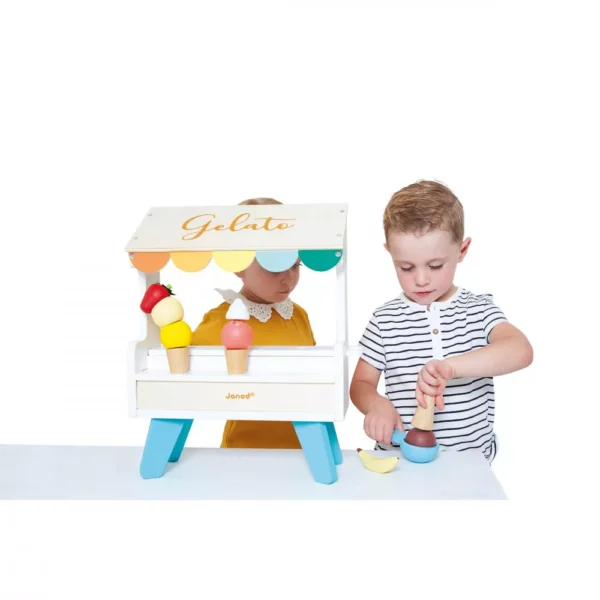 Щанд за сладолед - дървена играчка от Janod-bellamiestore