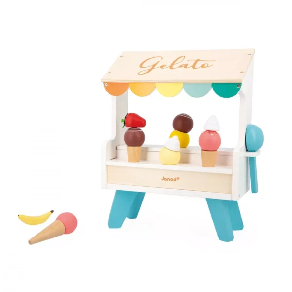 Щанд за сладолед - дървена играчка от Janod-bellamiestore