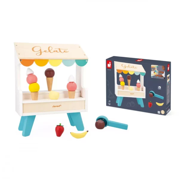 Щанд за сладолед - дървена играчка от Janod-bellamiestore