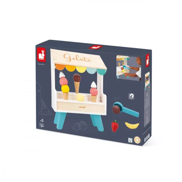 Щанд за сладолед - дървена играчка от Janod-bellamiestore