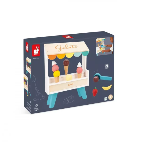 Щанд за сладолед - дървена играчка от Janod-bellamiestore