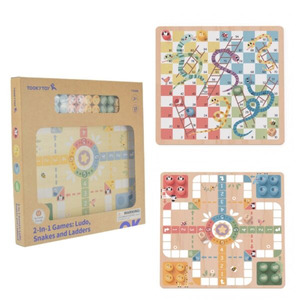 Две състезателни игри - Змии и стълби и Не се сърди човече-bellamiestore