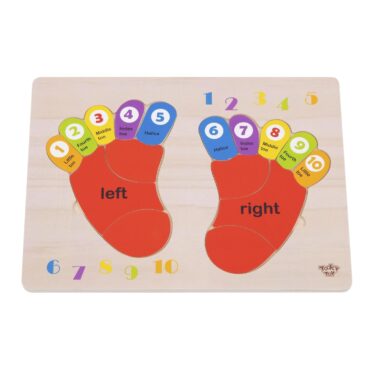 Дървен пъзел Крачета - Tooky Toy-от BellamieStore