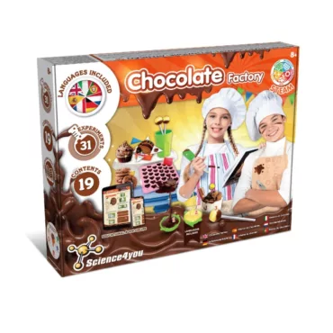 Детска фабрика за шоколад Science4you Chocolate Factory STEM комплект с 31 експеримента за деца 8+