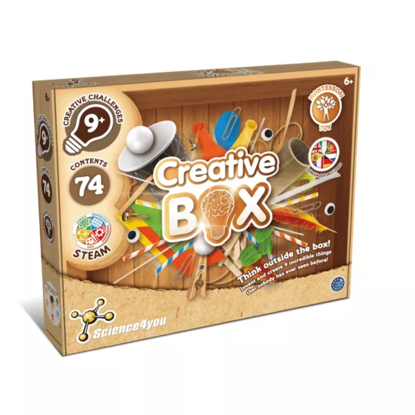 Монтесори кутия с творчески материали Creative Box Science4you STEM комплект Creative Box за деца 6+