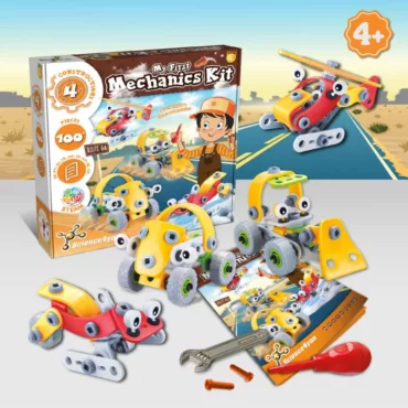 Детски STEM конструктор механика Science4you с 100 части и модели превозни средства за деца 4+