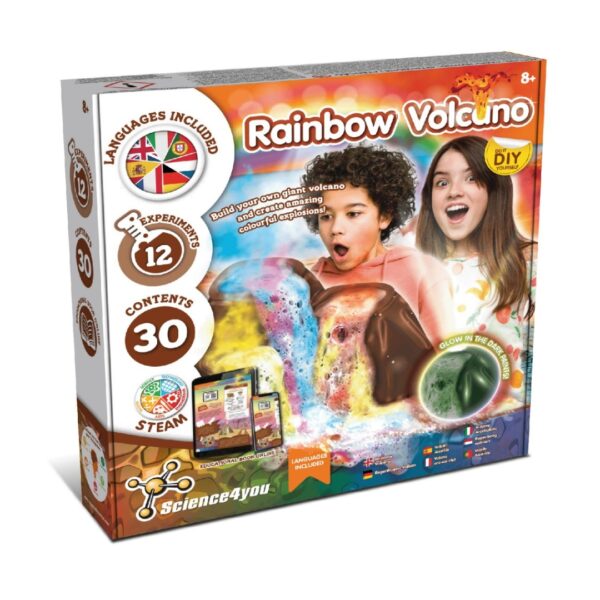 Направи си светещ вулкан с лава дъга - STEAM комплект-bellamiestore