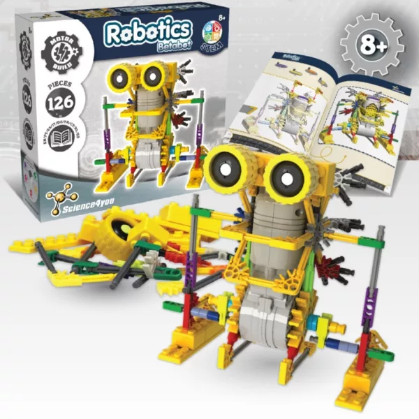 STEAM роботика за деца Betabot конструктор със 126 части Science4you