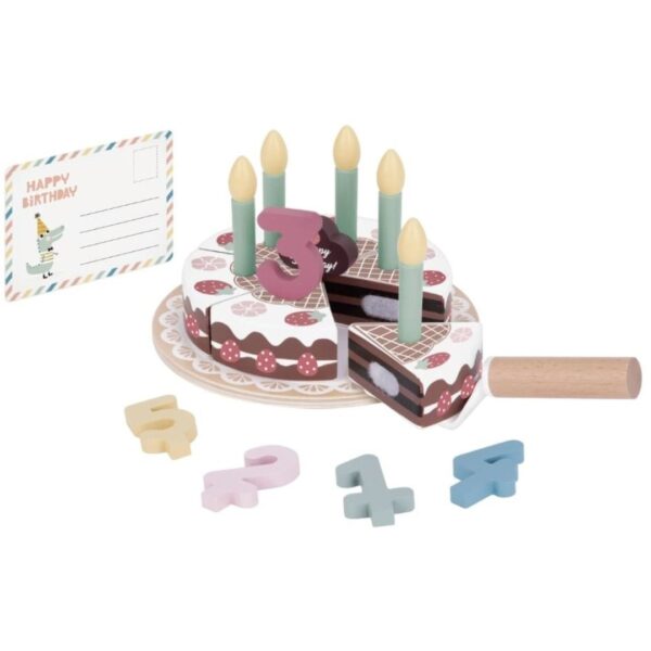 Tooky Toy Дървена торта за рожден ден-bellamiestore