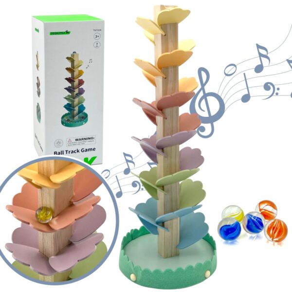 Tooky Toy Музикално дърво с топчета-bellamiestore