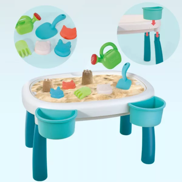 Водна масичка и пясъчник Jolly с лесно сглобяване и играчки за пясък