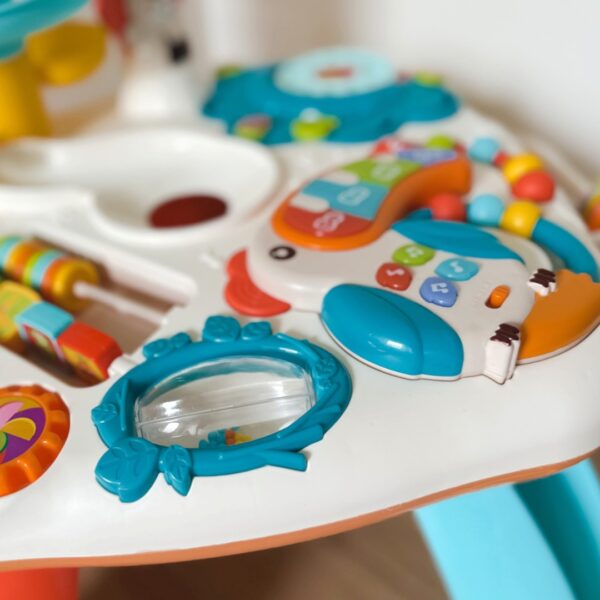 Детска масичка за игра с образователни активности - безопасни играчки за бебето 4