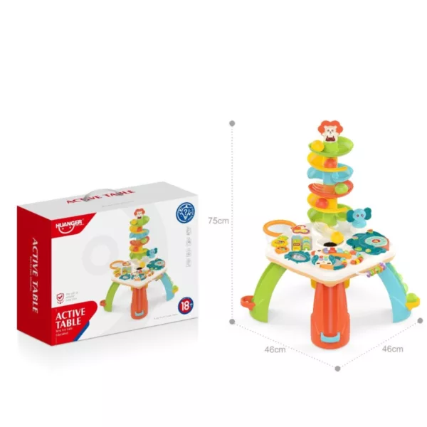 Детска масичка с активности размери 75 см цветна пластмаса комплект Jolly