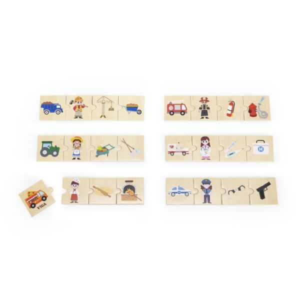Логически пъзел - Професиите с инструментите за работа | Viga 6